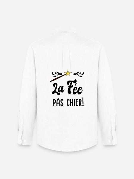 La fée pas chier! - Chemise Oxford homme Stanley/Stella - blanc