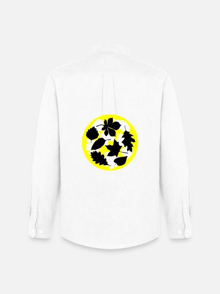 autumn leaves circle - Men's Oxford Shirt by Stanley/Stella - white