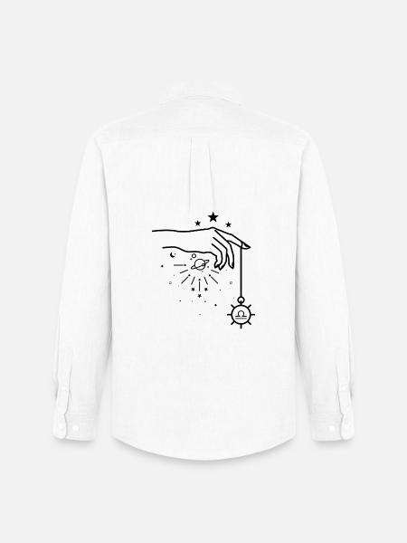 Libra zodiac astrology - Men's Oxford Shirt by Stanley/Stella - white