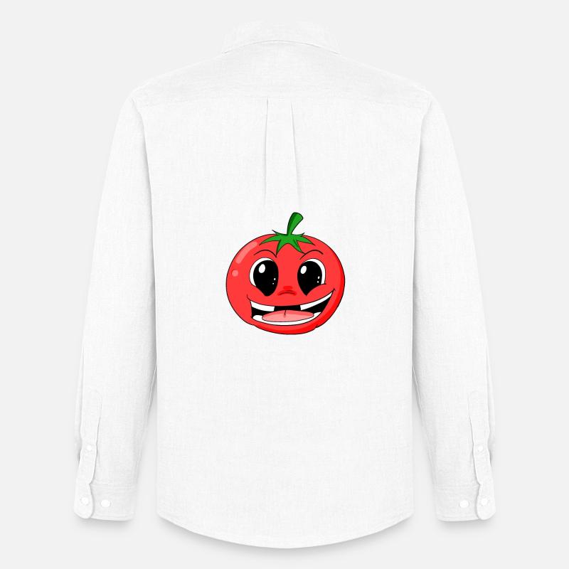 Tomate - Männer Oxford Hemd von Stanley/Stella - Weiß