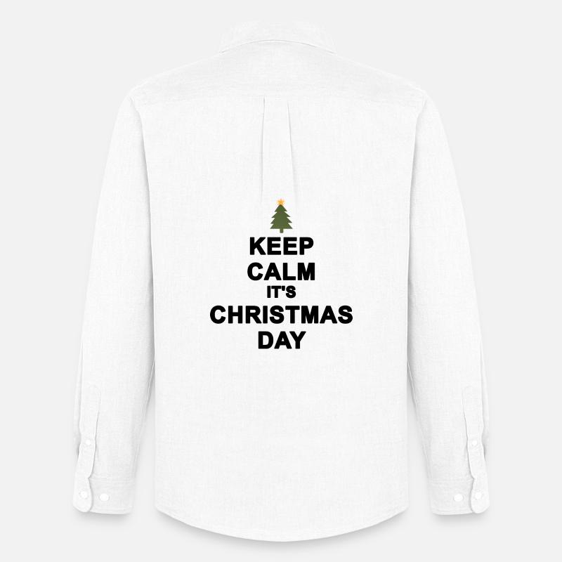 Keep calm Christmas - Men's Oxford Shirt by Stanley/Stella - white