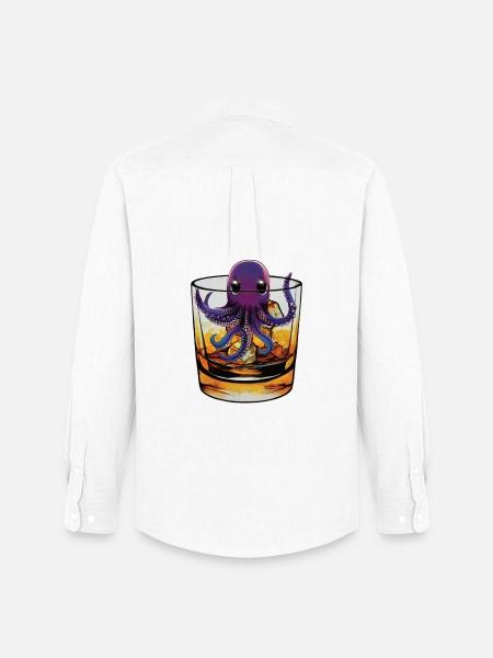 Small squid in whiskey 🥃 - Men's Oxford Shirt by Stanley/Stella - white
