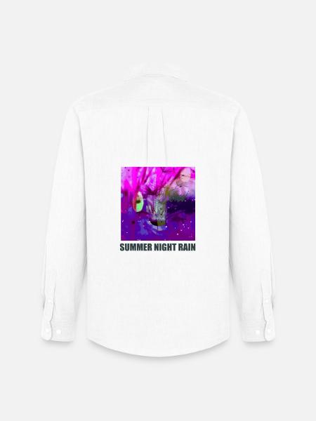 Summer NightRain Abstract - Men's Oxford Shirt by Stanley/Stella - white
