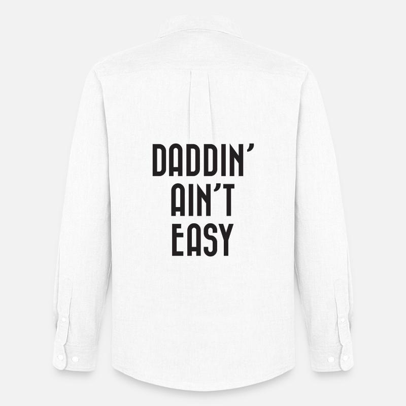 Daddin' Ain't Easy - Männer Oxford Hemd von Stanley/Stella - Weiß