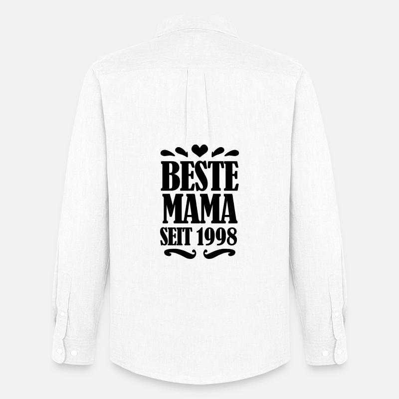 Beste Mama seit 1998 - Männer Oxford Hemd von Stanley/Stella - Weiß