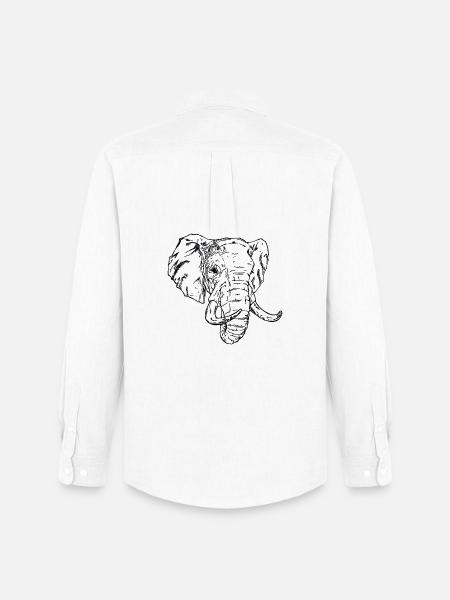 Elephant - Men's Oxford Shirt by Stanley/Stella - white