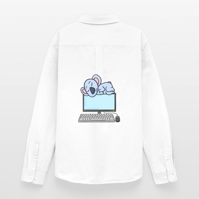 Koala Computer Nerd Programmeur Cadeau Chemise Oxford homme Stanley/Stella