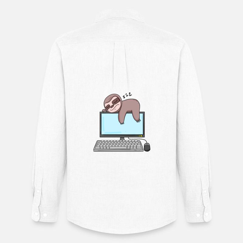Computer Nerd Programmer Gift - Men's Oxford Shirt by Stanley/Stella - white