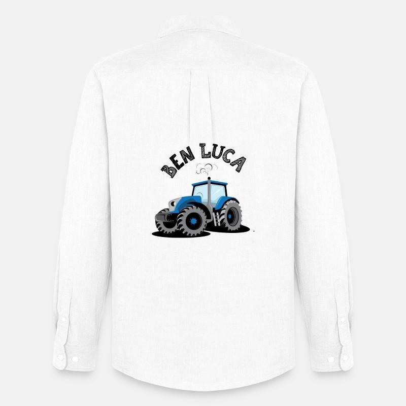 Traktor Ben Luca - Männer Oxford Hemd von Stanley/Stella - Weiß