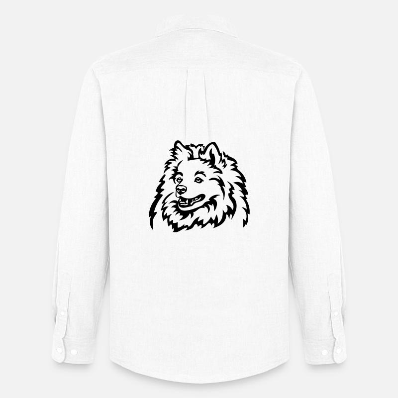 Spitz Kopf - Männer Oxford Hemd von Stanley/Stella - Weiß