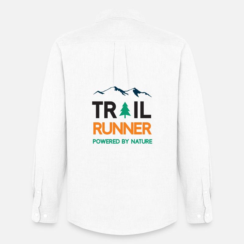 Trail Runner - Powered by Nature - Men's Oxford Shirt by Stanley/Stella - white
