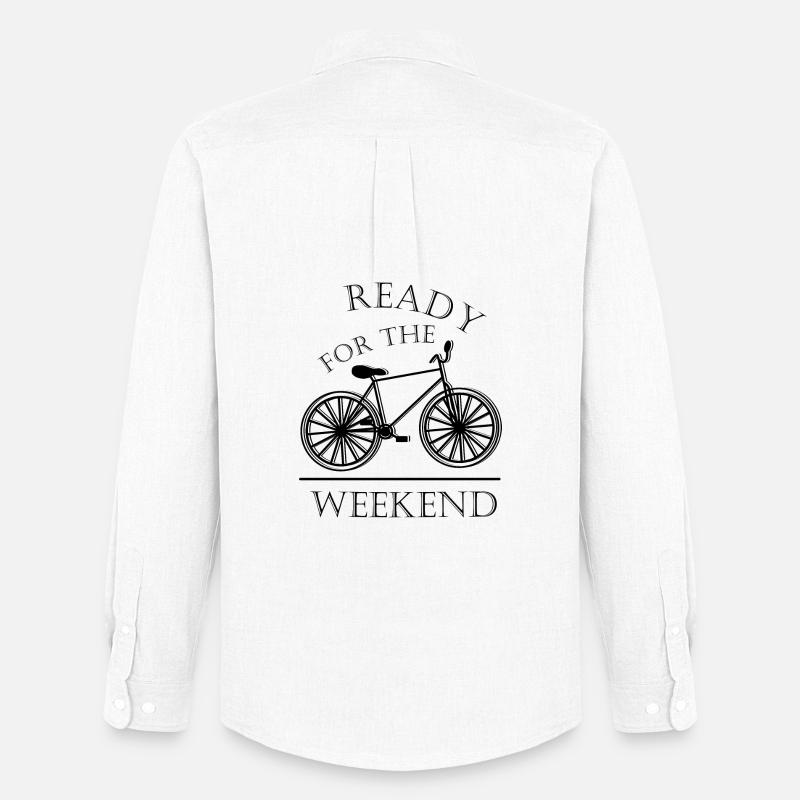 Ready for the Weekend | Geschenkidee - Männer Oxford Hemd von Stanley/Stella - Weiß