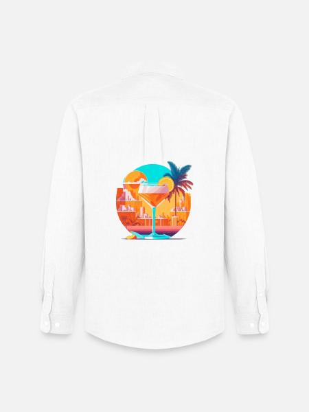 80s Cocktail - Men's Oxford Shirt by Stanley/Stella - white