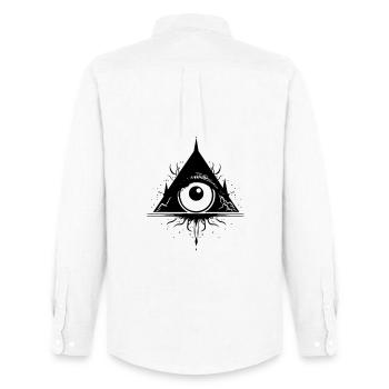 The Eye of Wisdom 2 - Chemise Oxford homme Stanley/Stella - blanc - Dos - AI Model Male 185 dark (185cm)