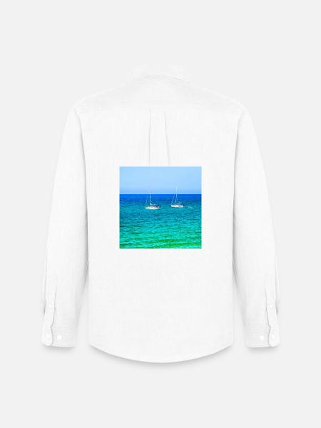 Voile d’été - Chemise Oxford homme Stanley/Stella - blanc