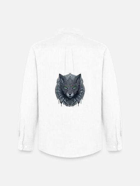 Totem du Chat - Chemise Oxford homme Stanley/Stella - blanc