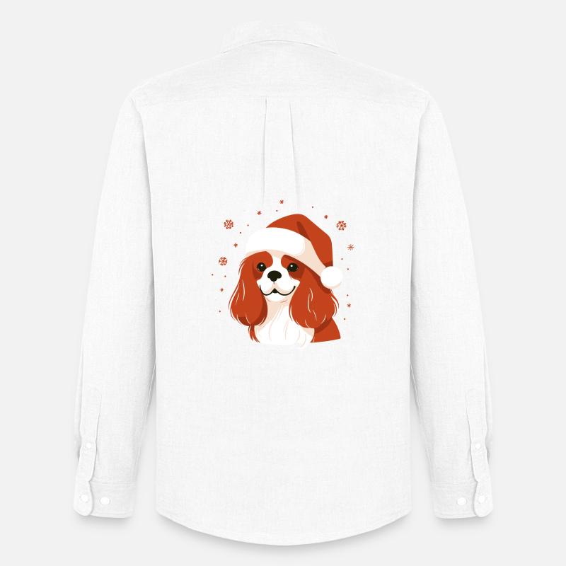 Weihnachtspullover - Niedliches Geschenk - Männer Oxford Hemd von Stanley/Stella - Weiß