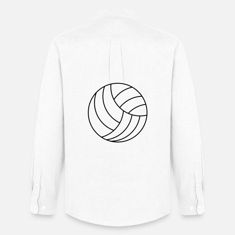 Volleyball - Männer Oxford Hemd von Stanley/Stella - Weiß