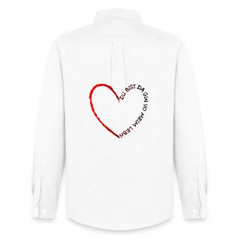 You're there Gin from my life - Gin of my life - Men's Oxford Shirt by Stanley/Stella - white - Back - AI Model Male 185 dark (185cm)