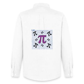 Pi Day - Happy Pi Day - Men's Oxford Shirt by Stanley/Stella - white - Back - AI Model Male 185 dark (185cm)
