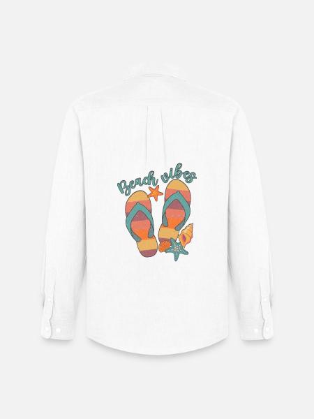 Beach Vibes - Men's Oxford Shirt by Stanley/Stella - white