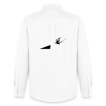 Stunt Surfing Wave Surf Bed Wakeboard Surfing - Men's Oxford Shirt by Stanley/Stella - white - Back - AI Model Male 185 dark (185cm)