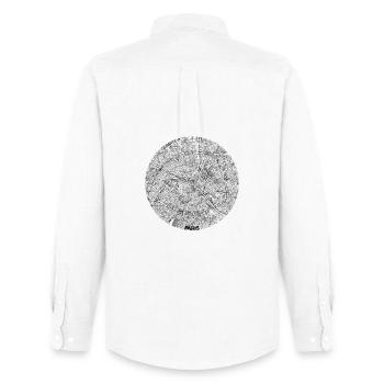 PARIS - Men's Oxford Shirt by Stanley/Stella - white - Back - AI Model Male 185 dark (185cm)
