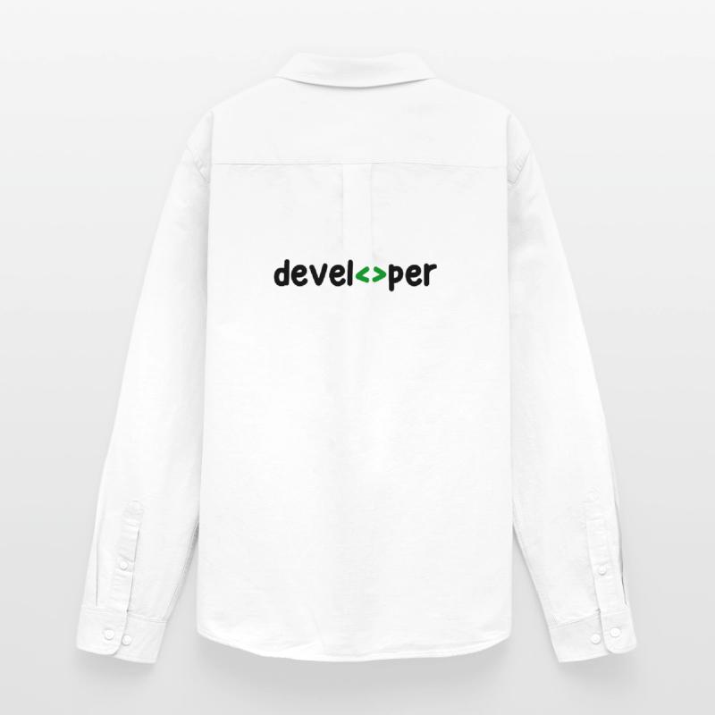 Developer Spruch Coden Softwareentwickler Nerd Männer Oxford Hemd von Stanley/Stella