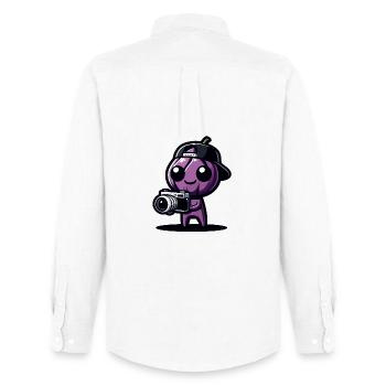 PicBerry the Shutterbug - Men's Oxford Shirt by Stanley/Stella - white - Back - AI Model Male 185 dark (185cm)