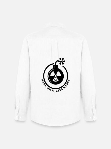 Hang on it gets worse - Men's Oxford Shirt by Stanley/Stella - white