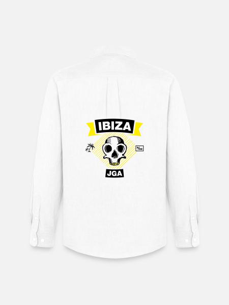 IBIZA – JGA unter Palmen - Männer Oxford Hemd von Stanley/Stella - Weiß
