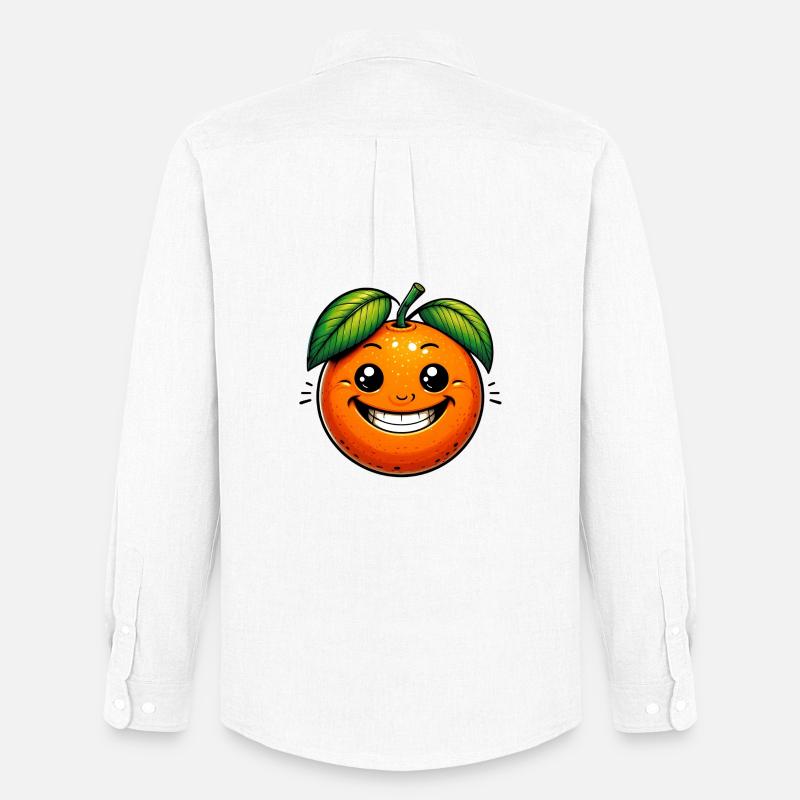 Orange Orange - Männer Oxford Hemd von Stanley/Stella - Weiß