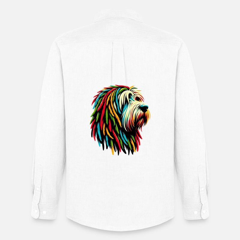 Cane Rasta Giamaica Jamaica Giamaicano - Stanley/Stella Camicia Oxford uomo - bianco