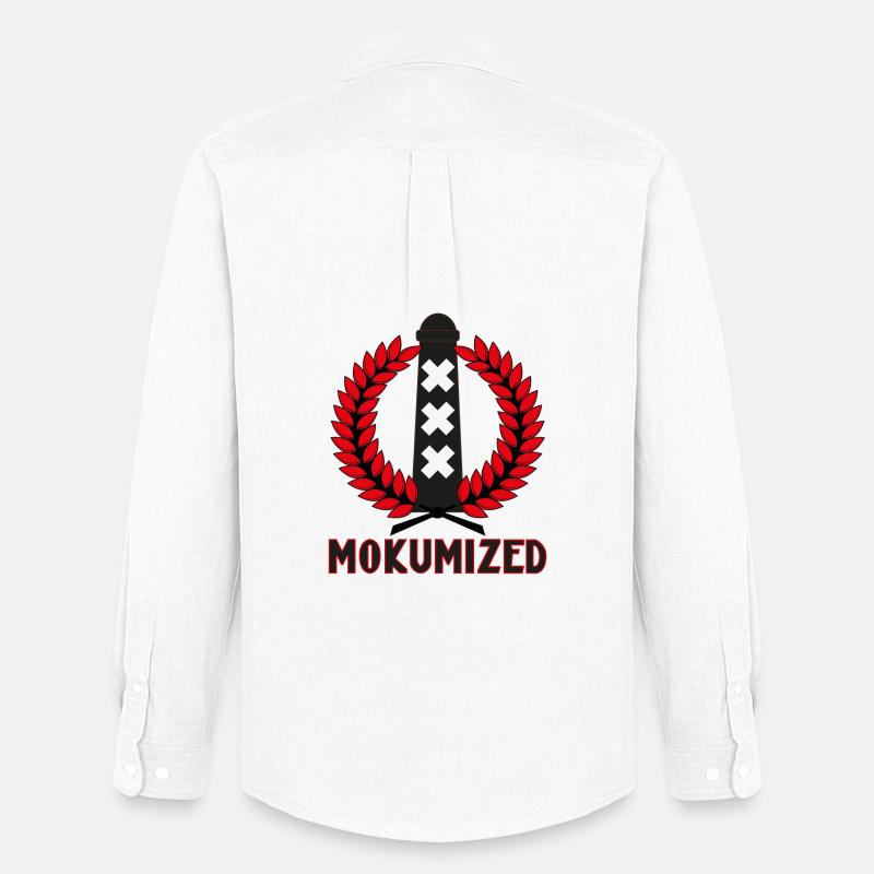 Mokumisiert - Männer Oxford Hemd von Stanley/Stella - Weiß