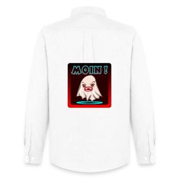 HALLOWEEN COSTUMES GHOSTS MOIN - Men's Oxford Shirt by Stanley/Stella - white - Back - AI Model Male 185 dark (185cm)