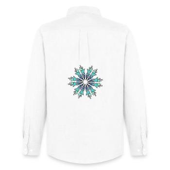 Ornament - Men's Oxford Shirt by Stanley/Stella - white - Back - AI Model Male 185 dark (185cm)