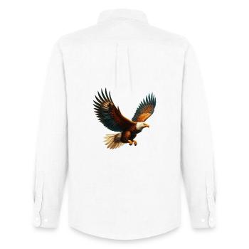 Eagle - Men's Oxford Shirt by Stanley/Stella - white - Back - AI Model Male 185 dark (185cm)