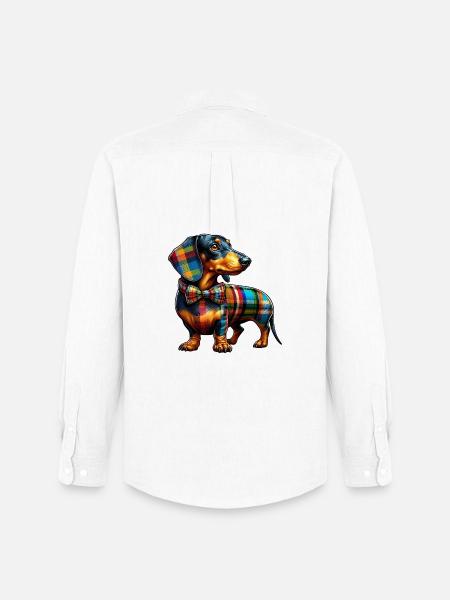 Basset - Men's Oxford Shirt by Stanley/Stella - white