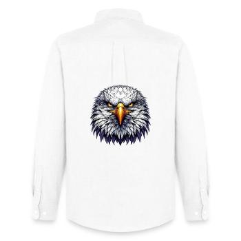 Eagle - Men's Oxford Shirt by Stanley/Stella - white - Back - AI Model Male 185 dark (185cm)