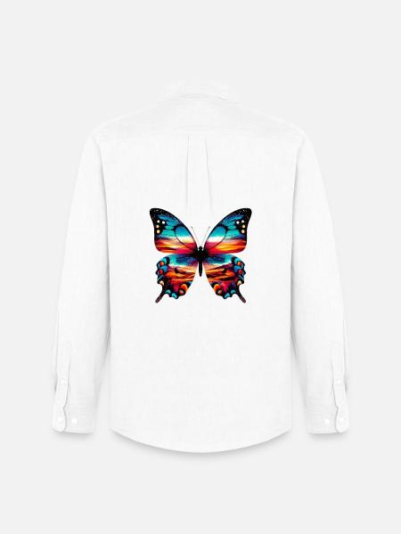 Butterfly - Men's Oxford Shirt by Stanley/Stella - white