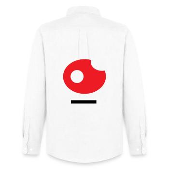26 Art - Men's Oxford Shirt by Stanley/Stella - white - Back - AI Model Male 185 dark (185cm)