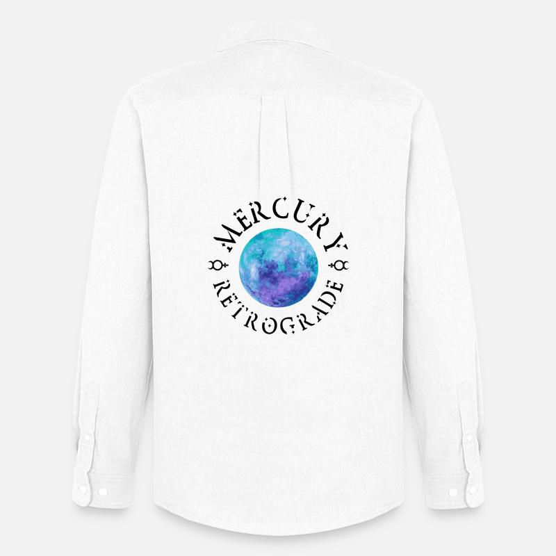 Mercury Retrograde - Männer Oxford Hemd von Stanley/Stella - Weiß