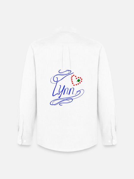 Lynn with heart and shamrock - Men's Oxford Shirt by Stanley/Stella - white
