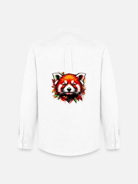 Petit panda - Chemise Oxford homme Stanley/Stella - blanc