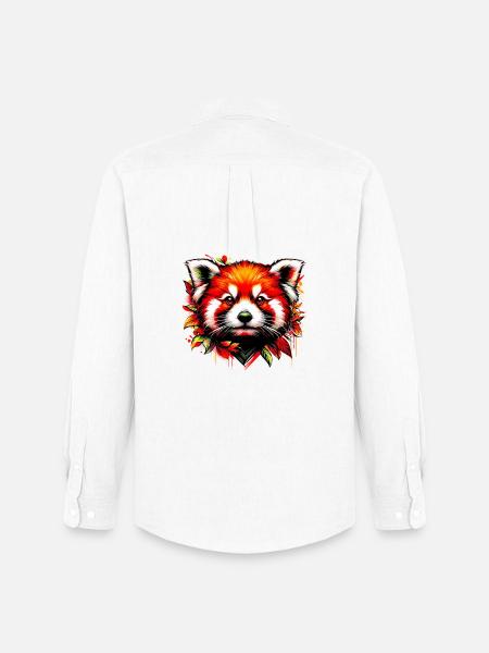 Red panda - Men's Oxford Shirt by Stanley/Stella - white