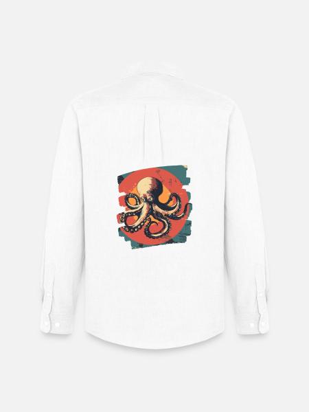 Octopus Octopus - Men's Oxford Shirt by Stanley/Stella - white