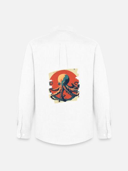 Octopus Octopus - Men's Oxford Shirt by Stanley/Stella - white