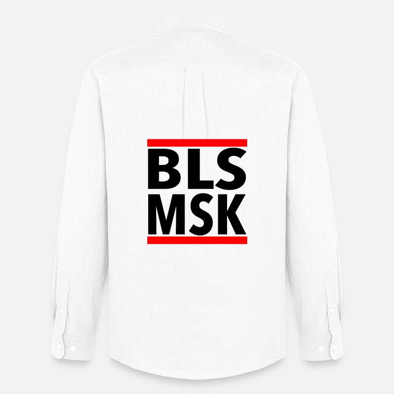 BLSMSK Motiv - Männer Oxford Hemd von Stanley/Stella - Weiß