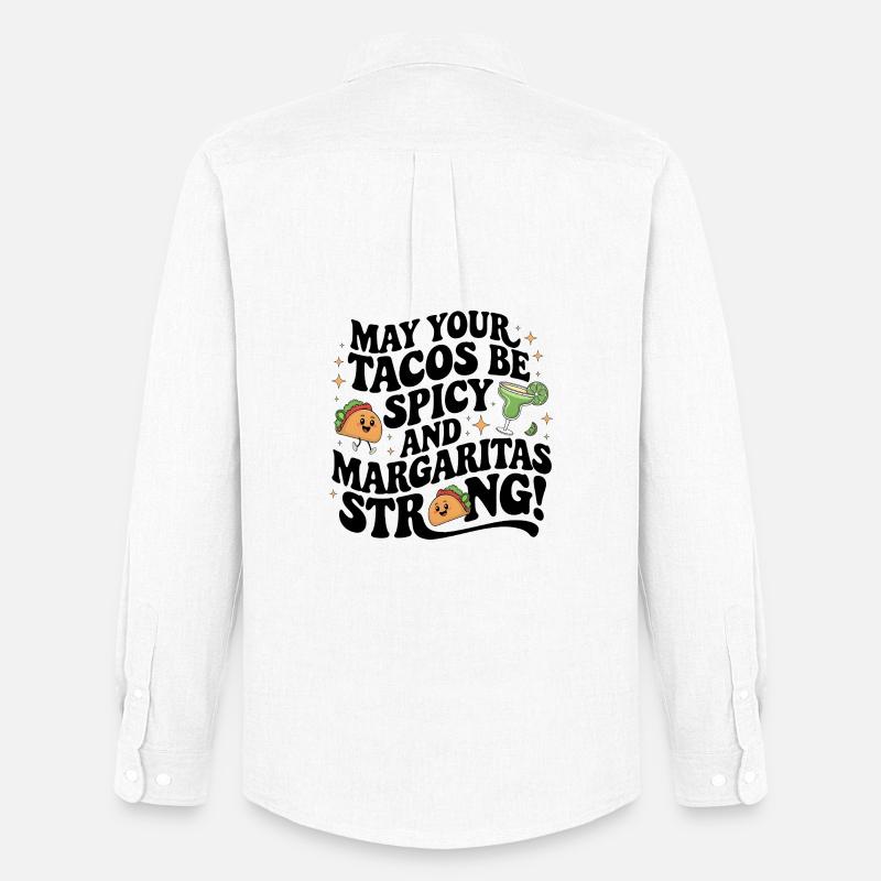 Sinco de Mayo Tacos - Männer Oxford Hemd von Stanley/Stella - Weiß