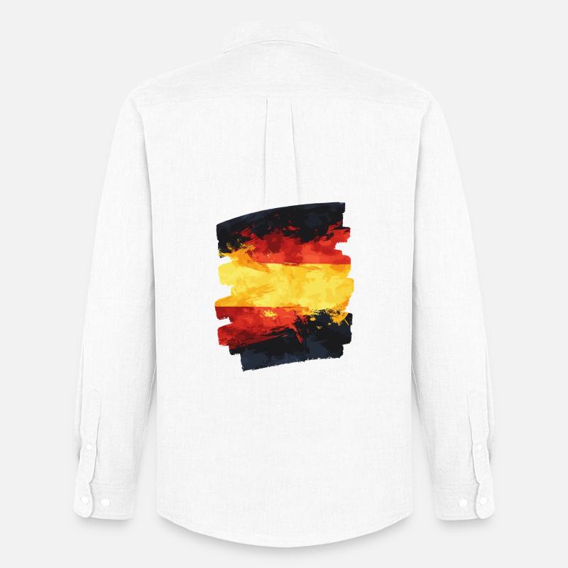 Spanische Flagge Spanien - Männer Oxford Hemd von Stanley/Stella - Weiß